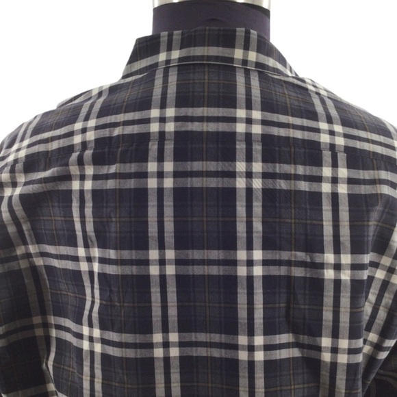 #04 Theory Men Zack Winterton Plaid Shirt - Picture 12 of 15